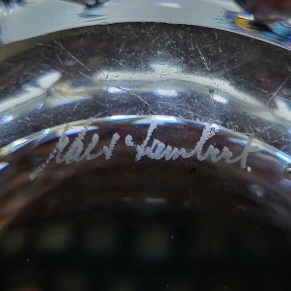 Small Vintage Val St. Lambert Crystal Imperial Glass Pitcher 6'' , 16 fl oz - Picture 7 of 7